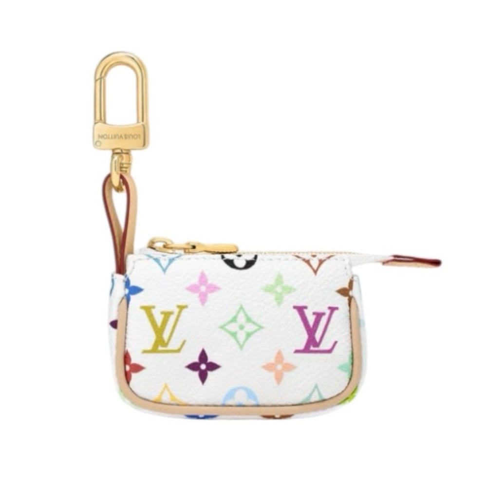 🆕💗LOUIS VUITTON x MURAKAMI MICRO POCHETTE White Multicolor Monogram GHW • NWTB - Picture 4 of 10